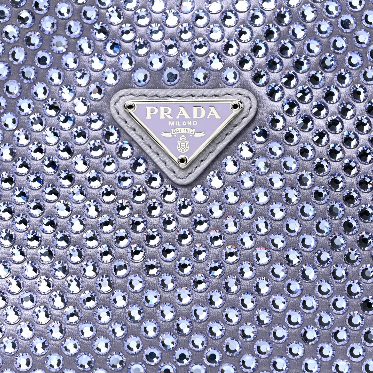 Satin Crystal Mini Re-Edition 2000 Bag Glicine