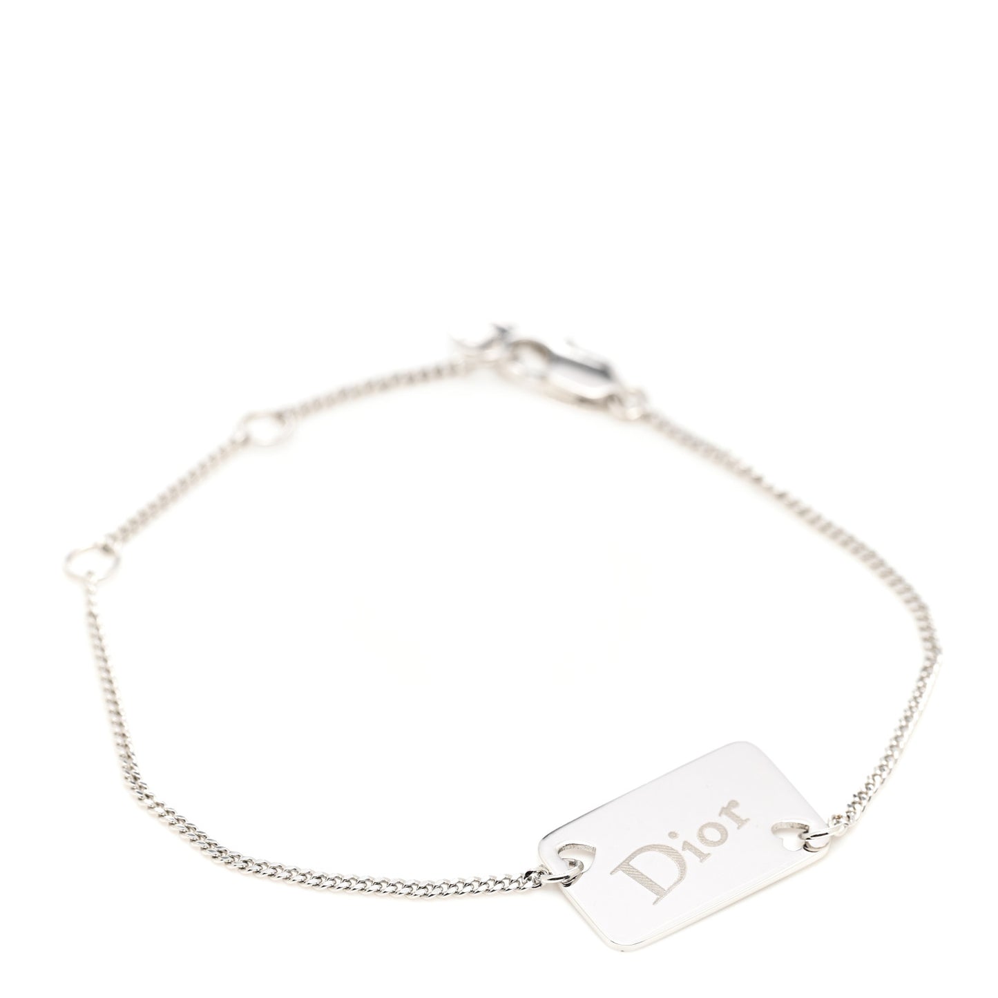 Playing Card Tag Bracelet Silver