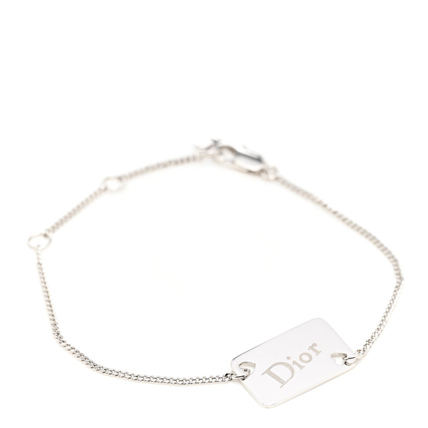 Christian Dior Playing Card Tag Bracelet Silver 1 of 4