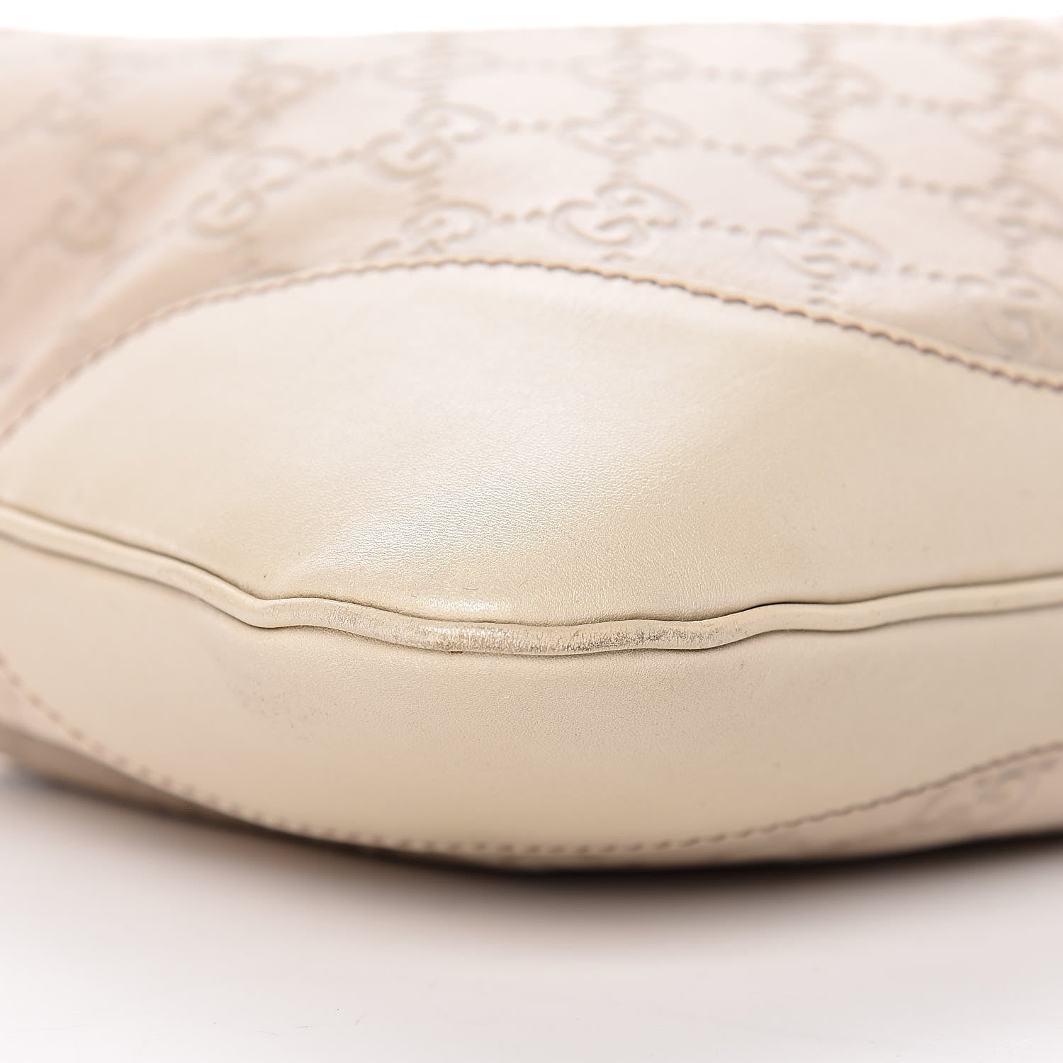 Gucci Guccissima Medium Jackie O Bouvier Hobo Off White 6 of 11