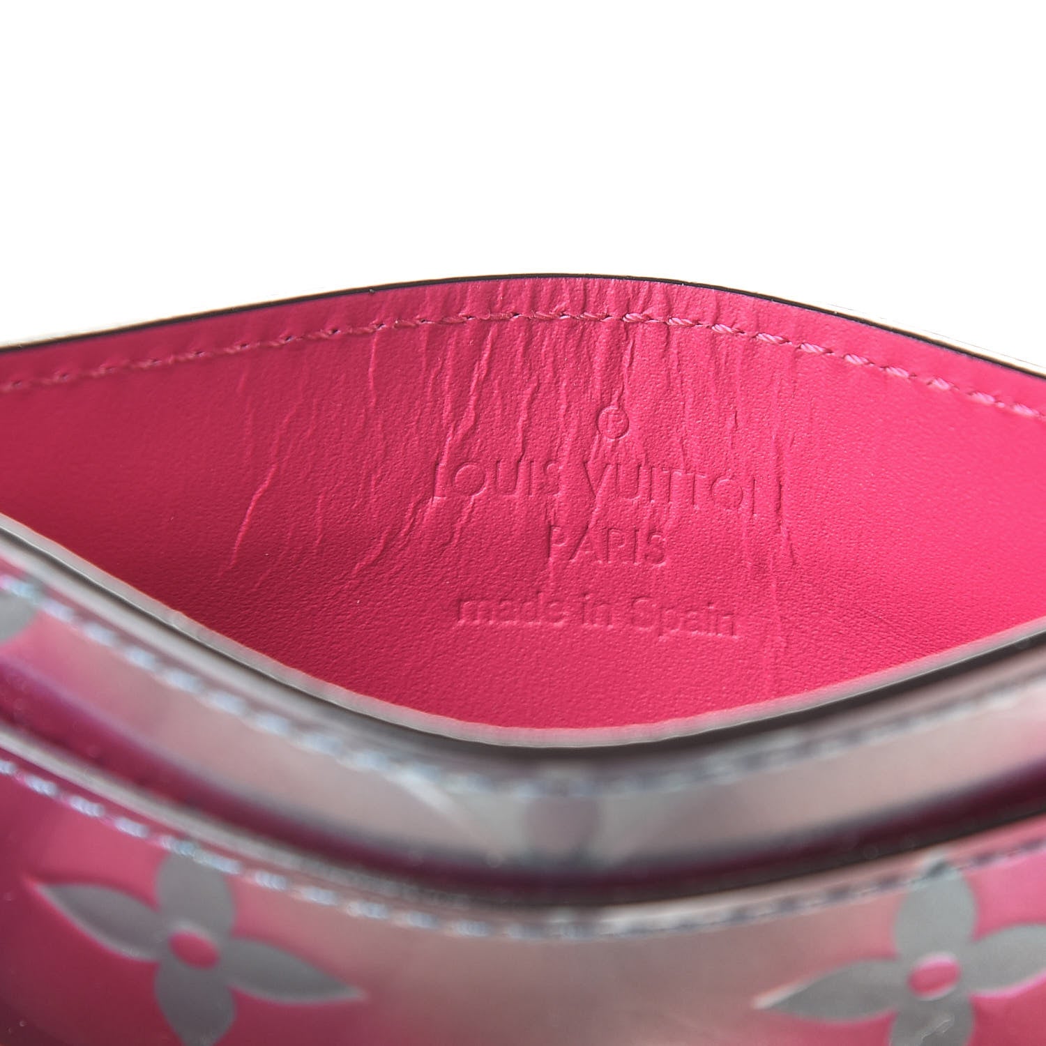 Louis Vuitton Metallic Vernis Card Holder Blue Pink 6 of 7