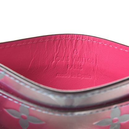 Louis Vuitton Metallic Vernis Card Holder Blue Pink 6 of 7