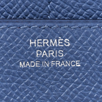 Hermes Epsom Verso Constance Short Wallet Bleu Brighton Rouge Pivoine 7 of 10