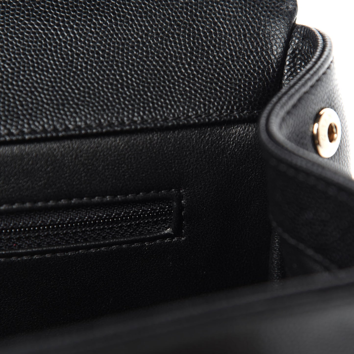 Caviar Quilted Large Business Affinity Flap Black
