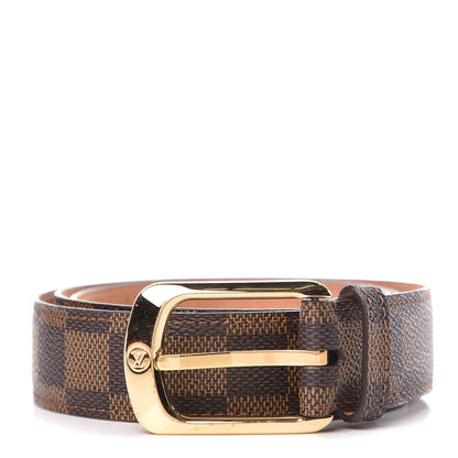Louis Vuitton Damier Ebene 30mm Ellipse Belt 90 36 1 of 10