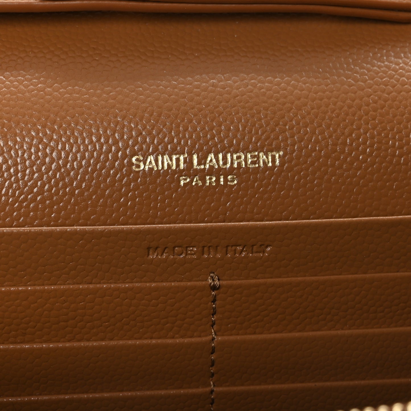 Grain De Poudre Matelasse Monogram Chain Wallet Dark Natural