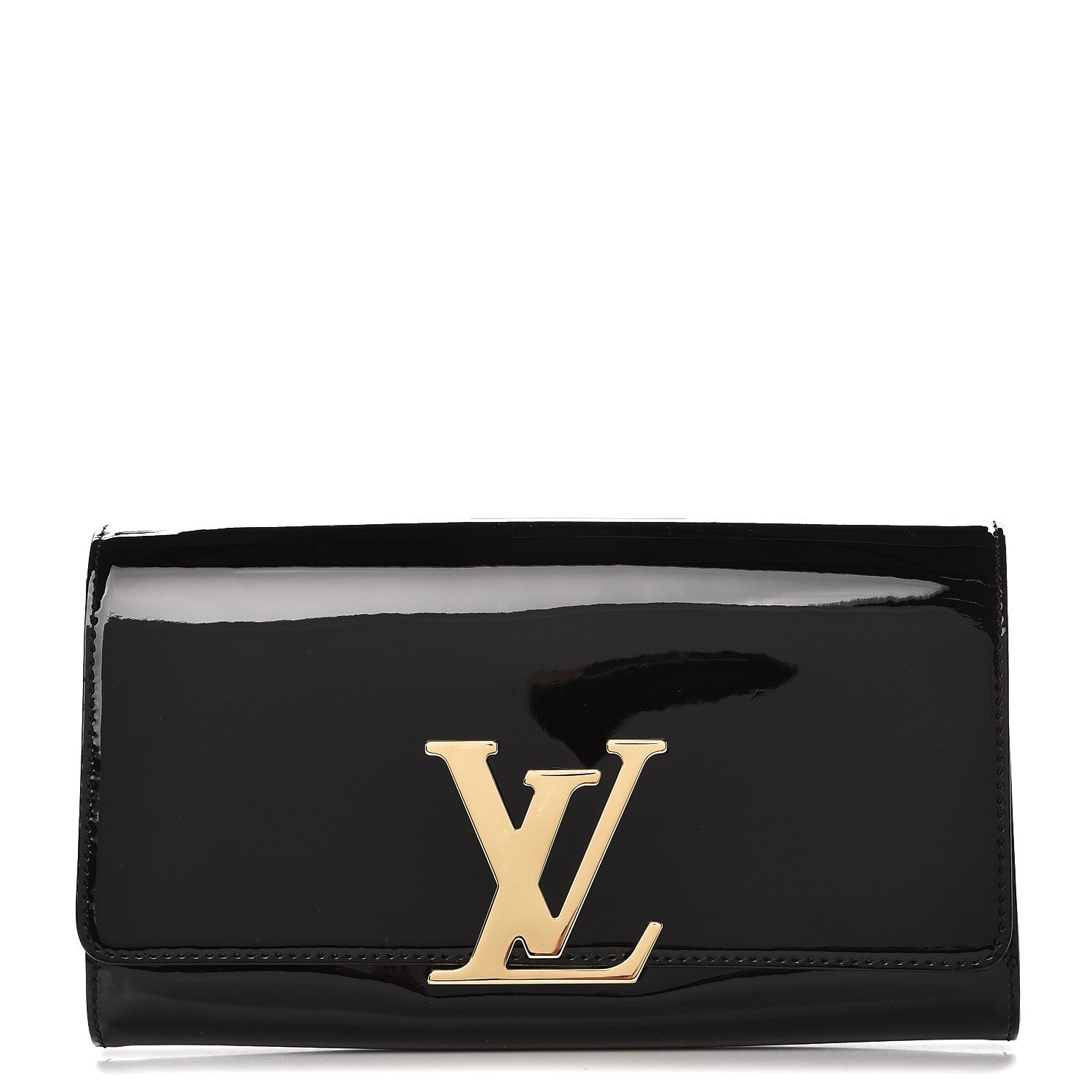 Louis Vuitton Patent Louise Clutch Black 1 of 7