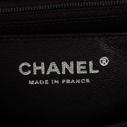 Chanel Washed Caviar Quilted Mini Rectangular Flap Dark Purple 7 of 8