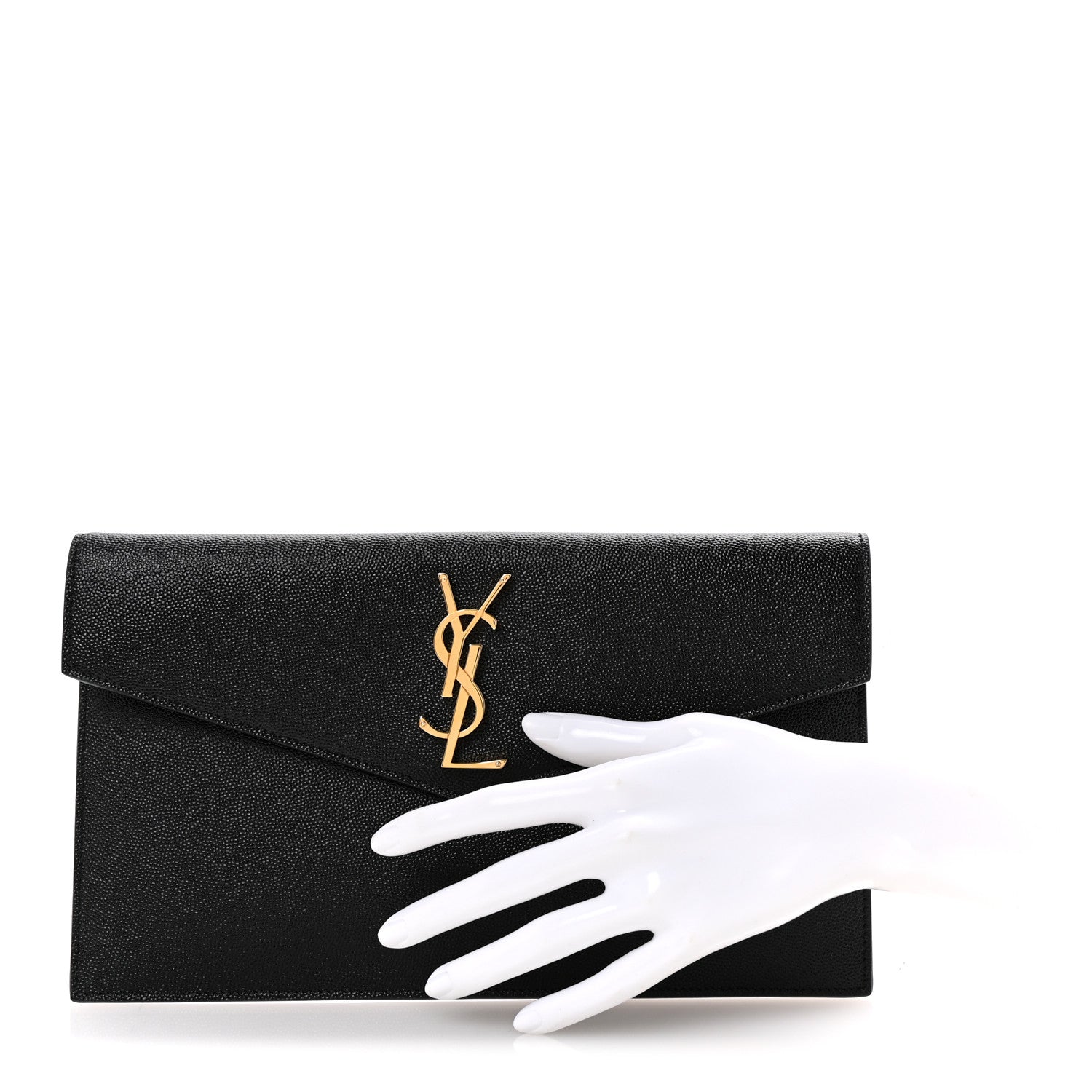 Saint Laurent Grain De Poudre Uptown Pouch Black 4 of 18