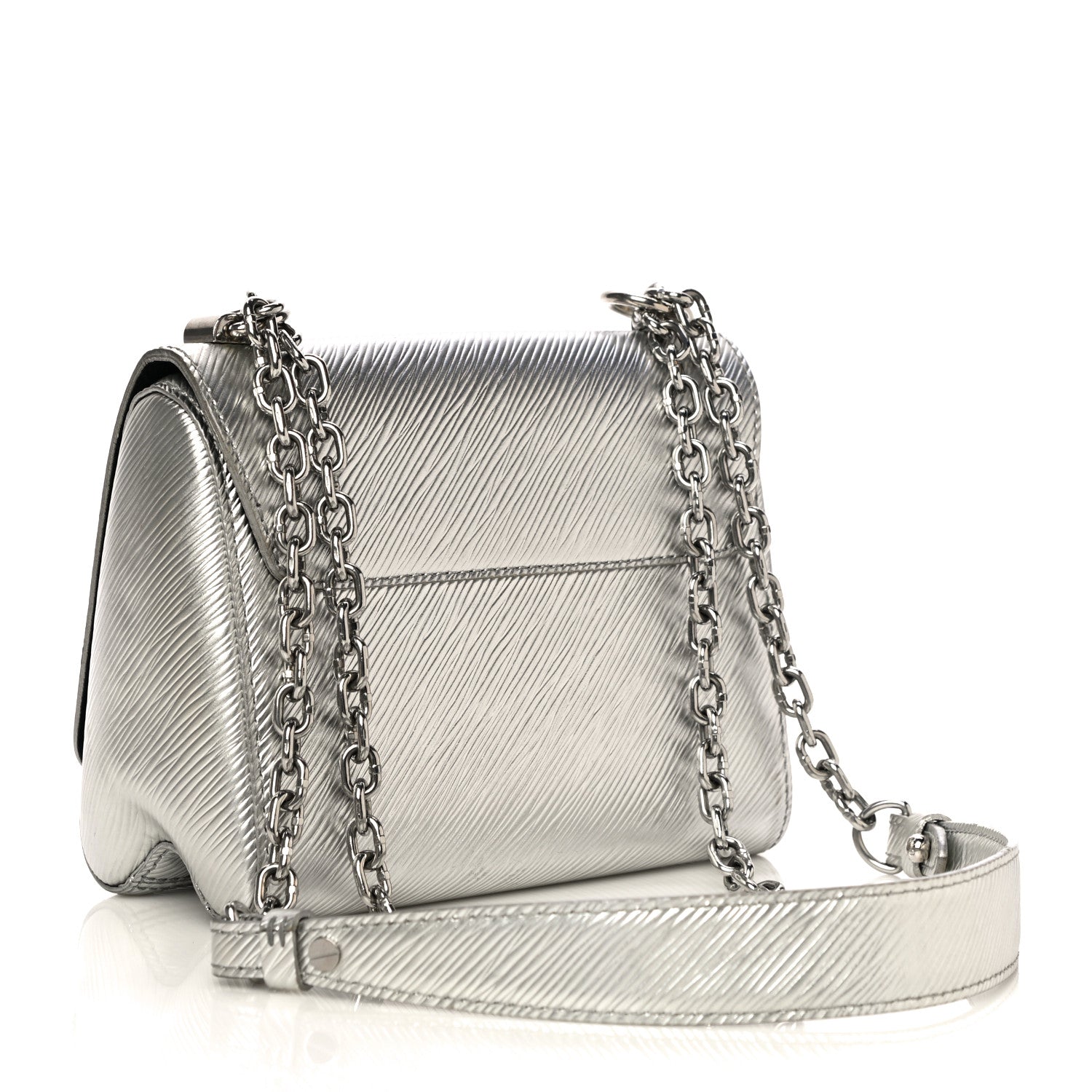 Louis Vuitton Epi Twist Shoulder Bag PM Argent 2 of 14