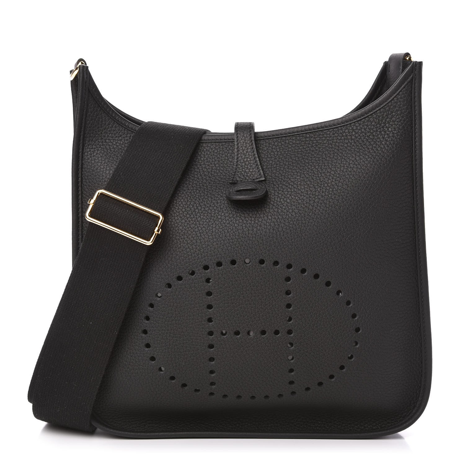 Hermes Taurillon Clemence Evelyne III PM Black 1 of 10