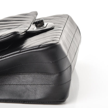 Chanel Aged Calfskin Chevron Quilted 2.55 Reissue 225 Flap So Black 9 of 10