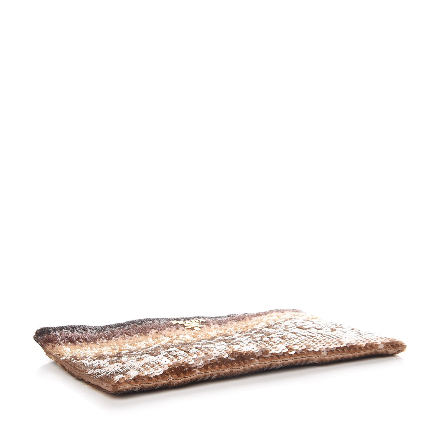Sequin Ombre Clutch Bronze