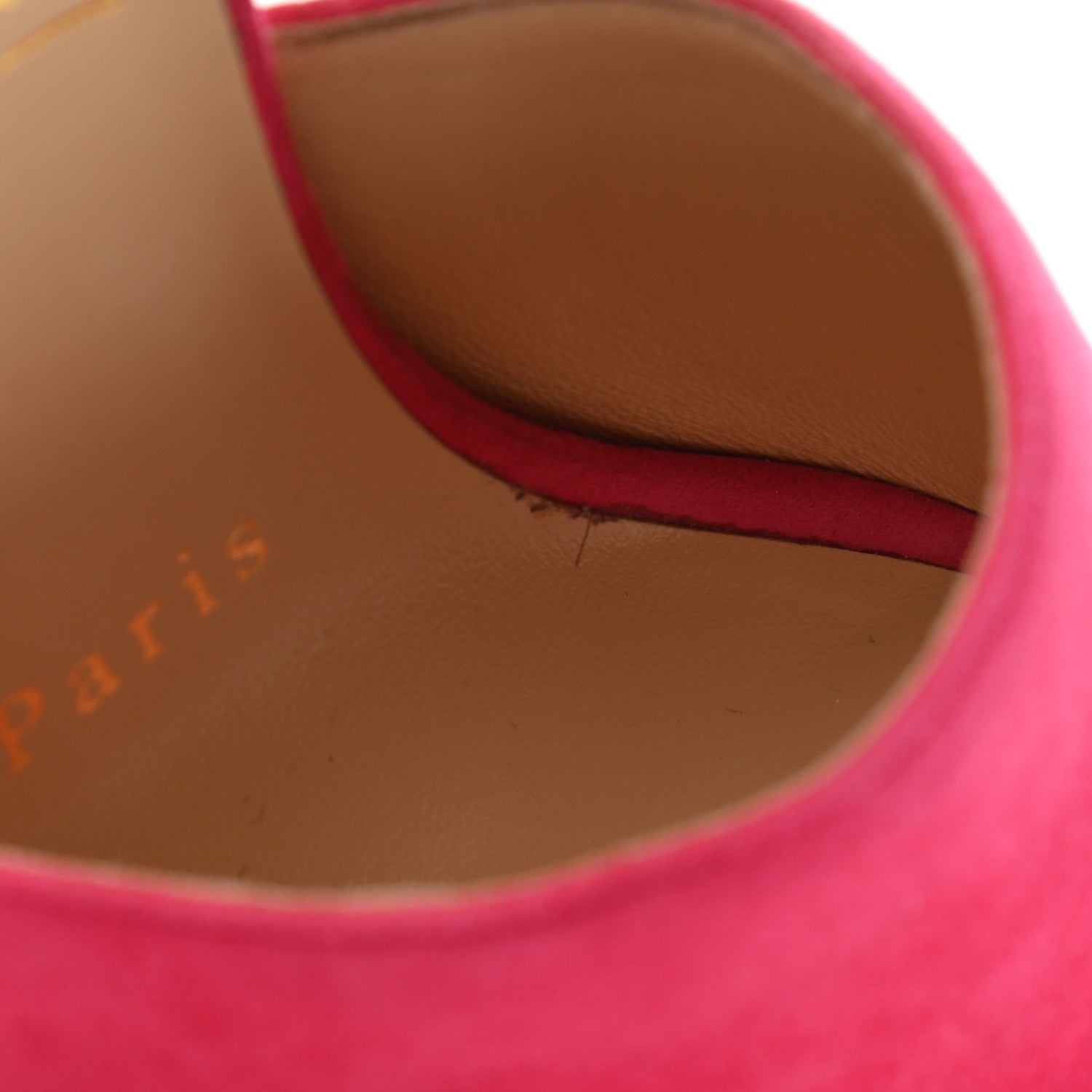 Christian Louboutin Suede Pigamule 120 Slide Sandals 36 Bangal Rose 8 of 8