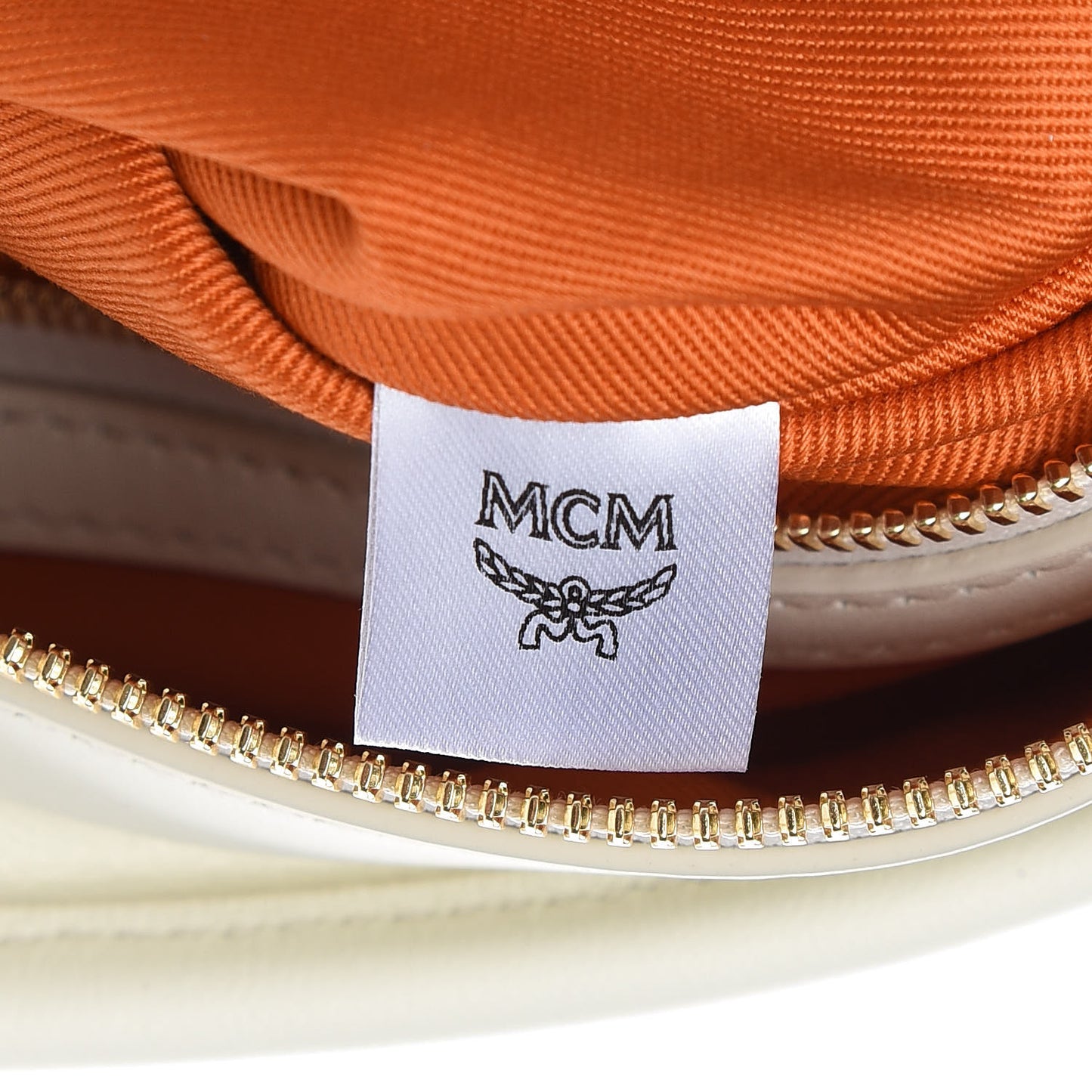 Visetos Medium Shopper Cognac Off White