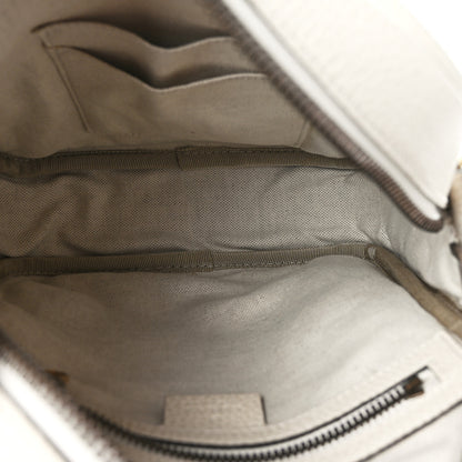 Gucci Grained Calfskin Logo Messenger Bag White 5 of 9