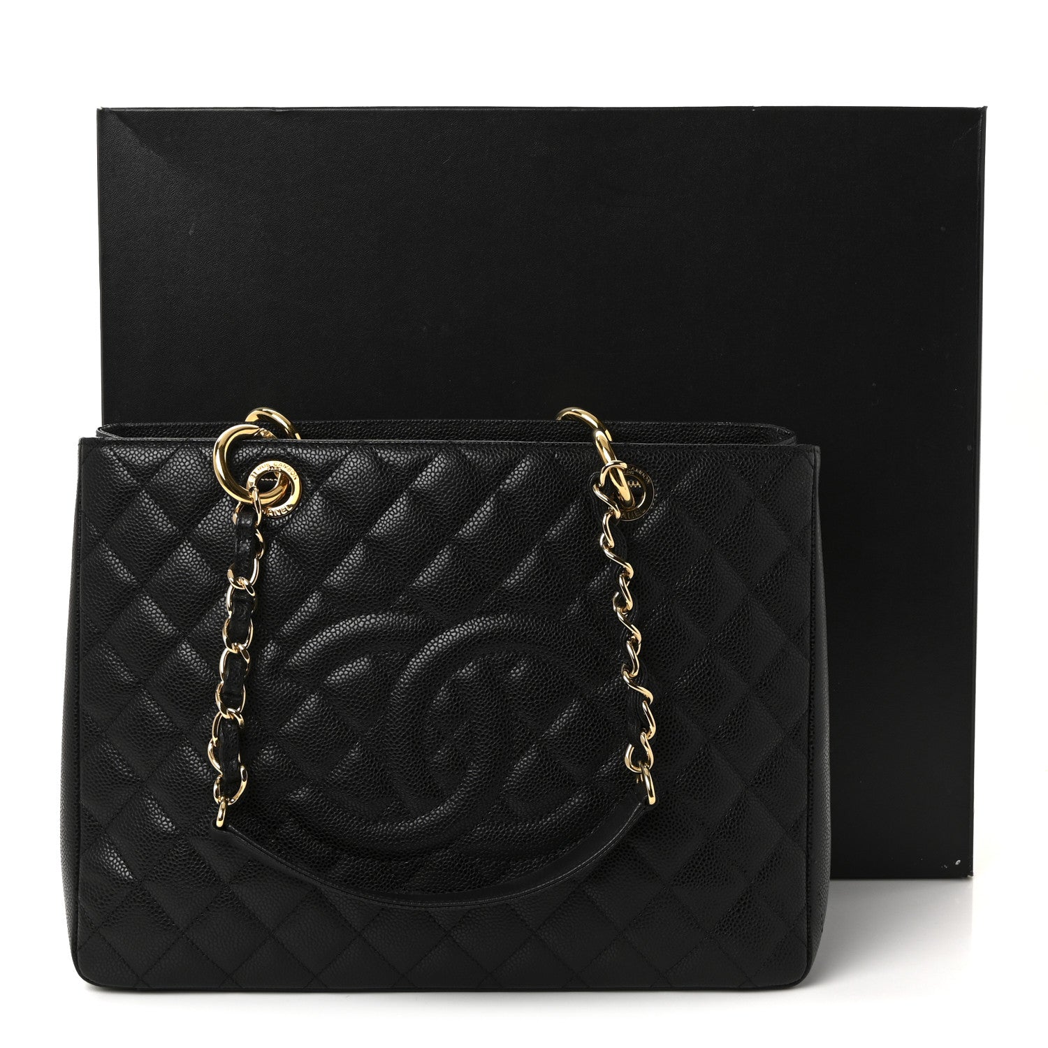 Chanel Caviar Quilted Grand Shopping Tote GST Black 10 of 10