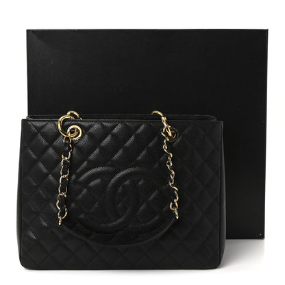 Chanel Caviar Quilted Grand Shopping Tote GST Black 10 of 10