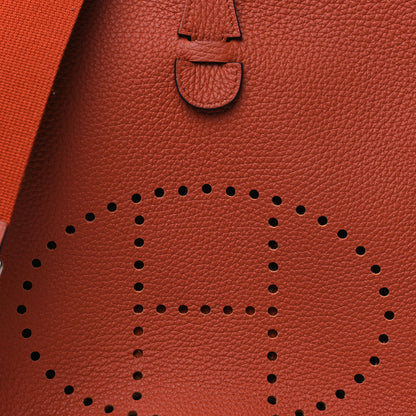 Hermes Taurillon Clemence EVELYNE III PM Cuivre 8 of 11