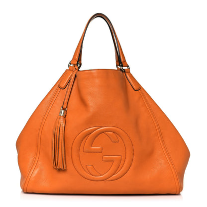 Gucci Cellarius Calfskin Large Soho Shoulder Bag Curcuma 1 of 15