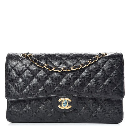 Chanel Caviar Quilted Medium Double Flap Black 1 of 10