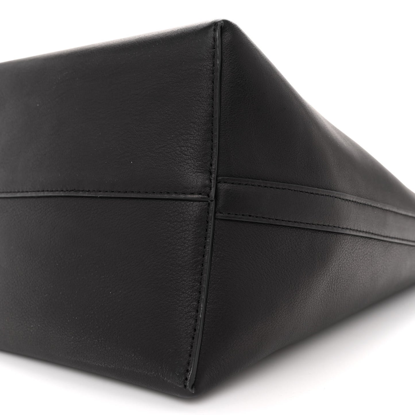 Polished Saddle Calfskin Medium N/S Park Belt Bag Black