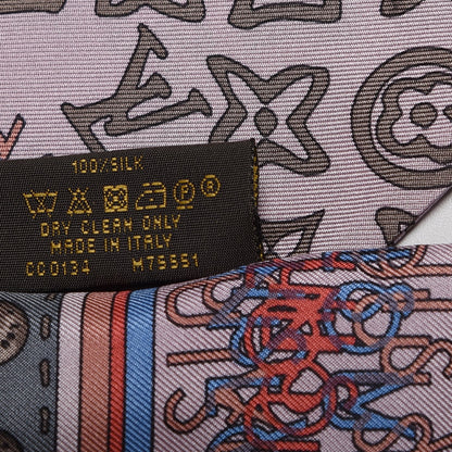 Louis Vuitton Silk Monogram Map Bandeau Rose Poudre 5 of 6