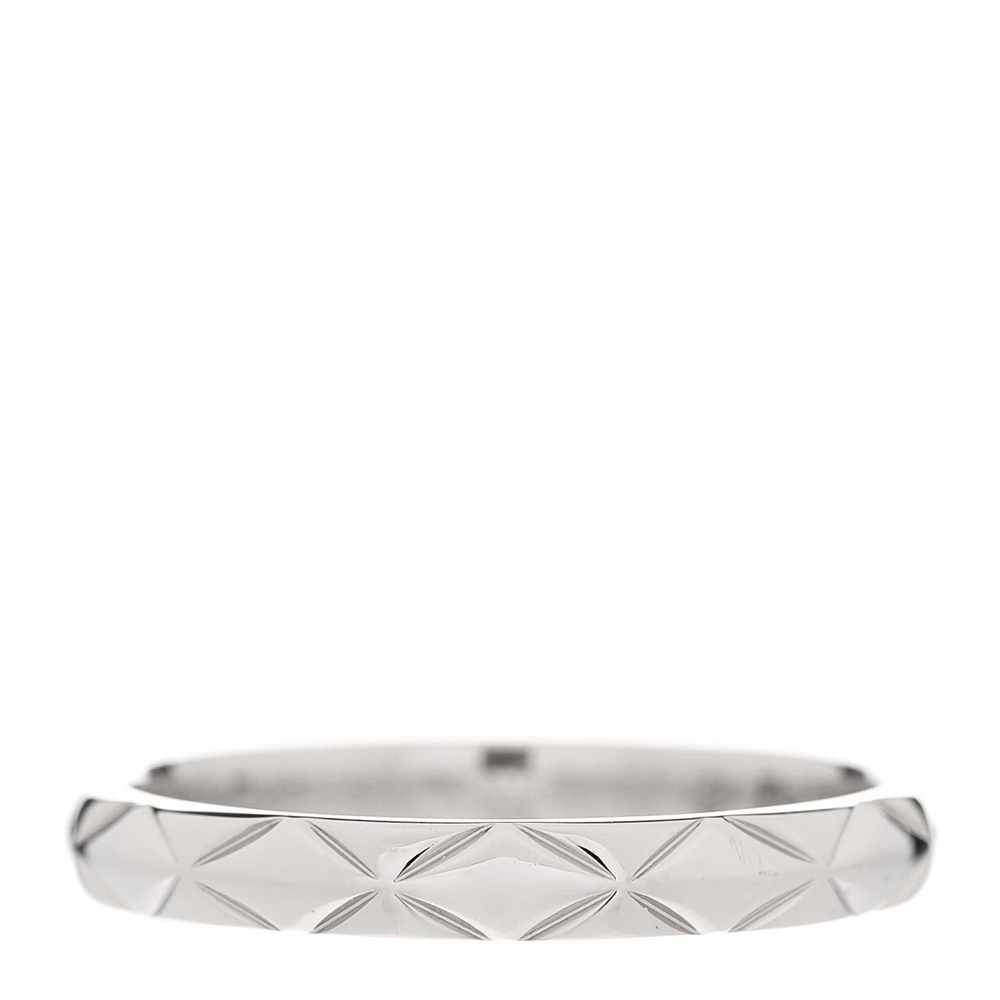 Platinum Small Matelasse Ring 49 5