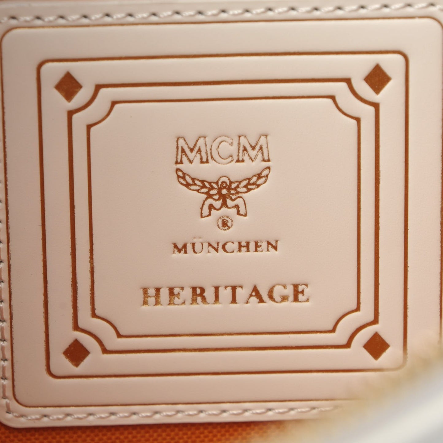 Visetos Medium Heritage Pouch White