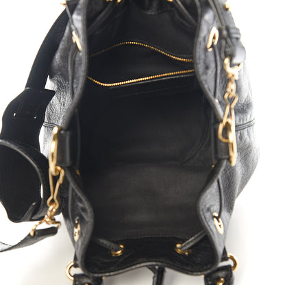 Balenciaga Agneau Giant 12 Gold Hardware Mini Pompon Black 4 of 9