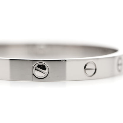 Cartier 18K White Gold LOVE Bracelet 17 5 of 6