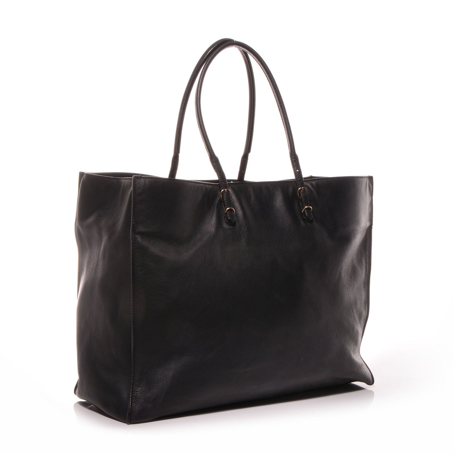 Supple Calfskin Papier A4 Tote Black