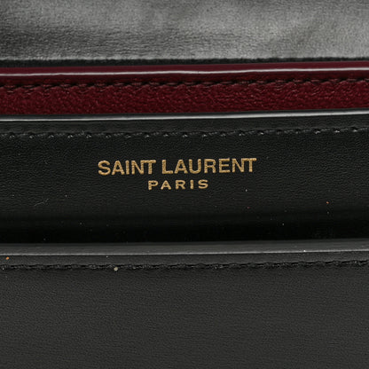 Saint Laurent Smooth Calfskin Monogram Cassandra Clasp Bag Black 6 of 9