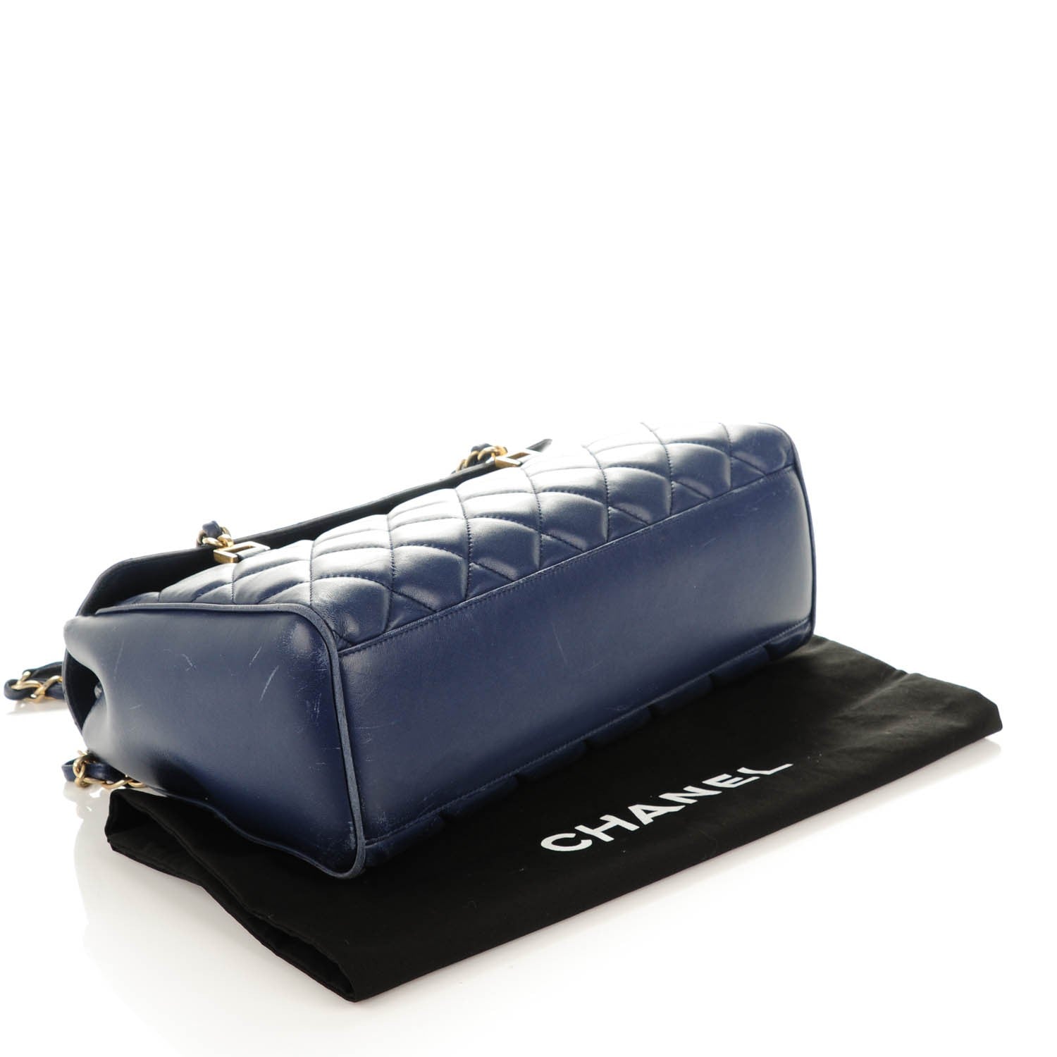 Chanel Lambskin Misia Camera Case Flap Navy Blue 13 of 13