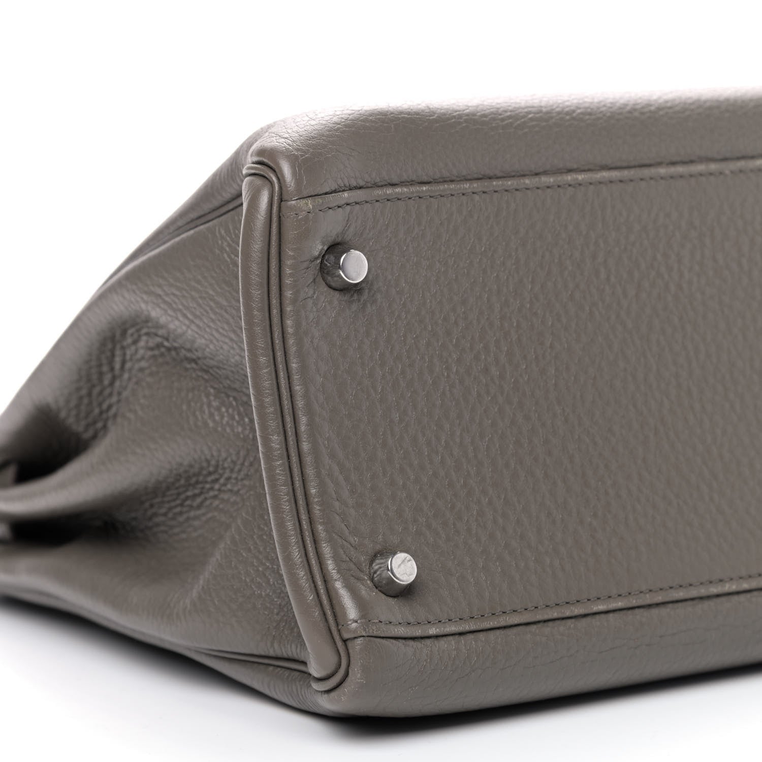Hermes Taurillon Clemence Kelly Retourne 35 Etain 5 of 12