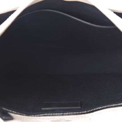 Saint Laurent Crinkled Calfskin Matelasse Monogram Medium Niki Chain Satchel Light Natural 4 of 9