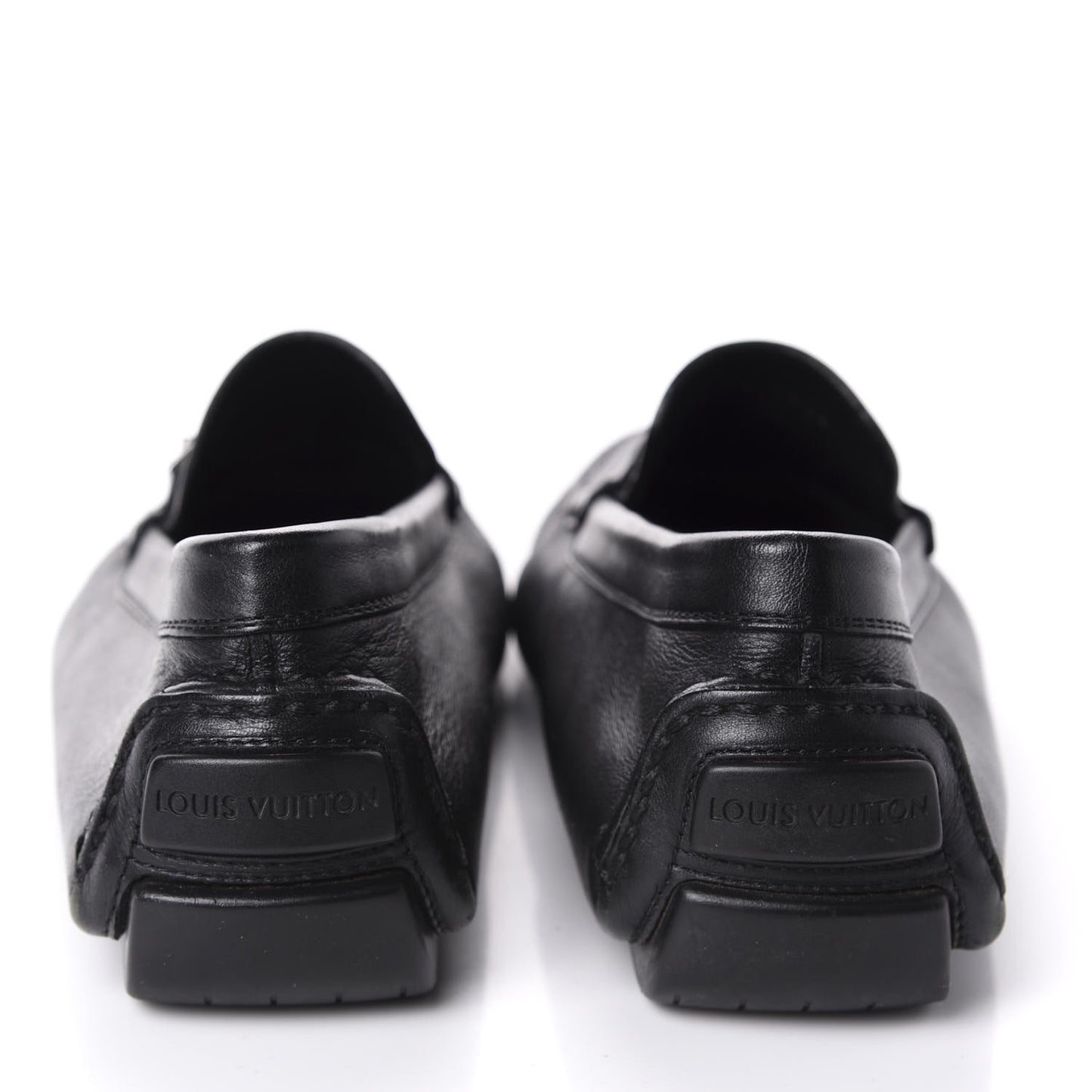 Calfskin Racetrack Moccasin Loafers 10.5 Black
