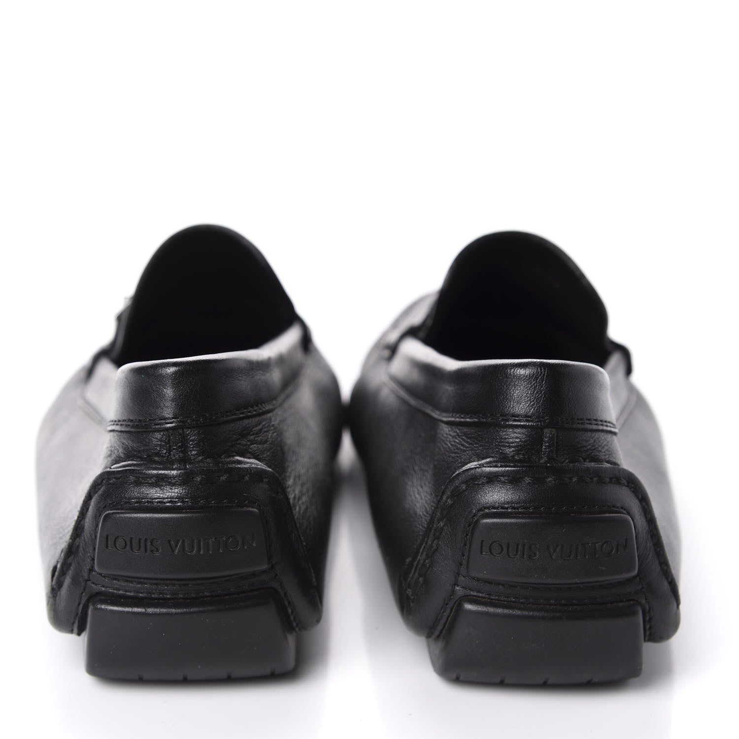 Louis Vuitton Calfskin Racetrack Moccasin Loafers 10.5 Black 6 of 16