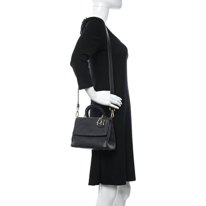 Christian Dior Bullcalf Small Be Dior Flap Black Fraise 2 of 10