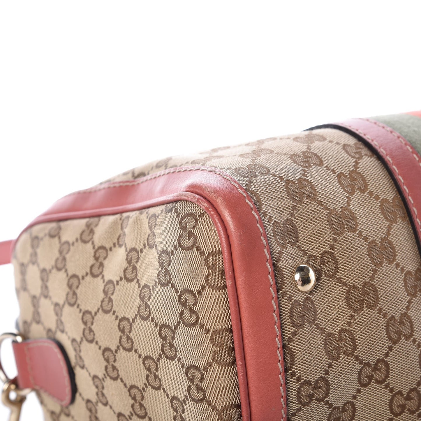 Monogram Medium Vintage Web Boston Pink