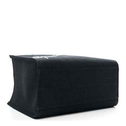 Versace Canvas Suppler Calfskin Cabas GV Signature Tote Black 4 of 9