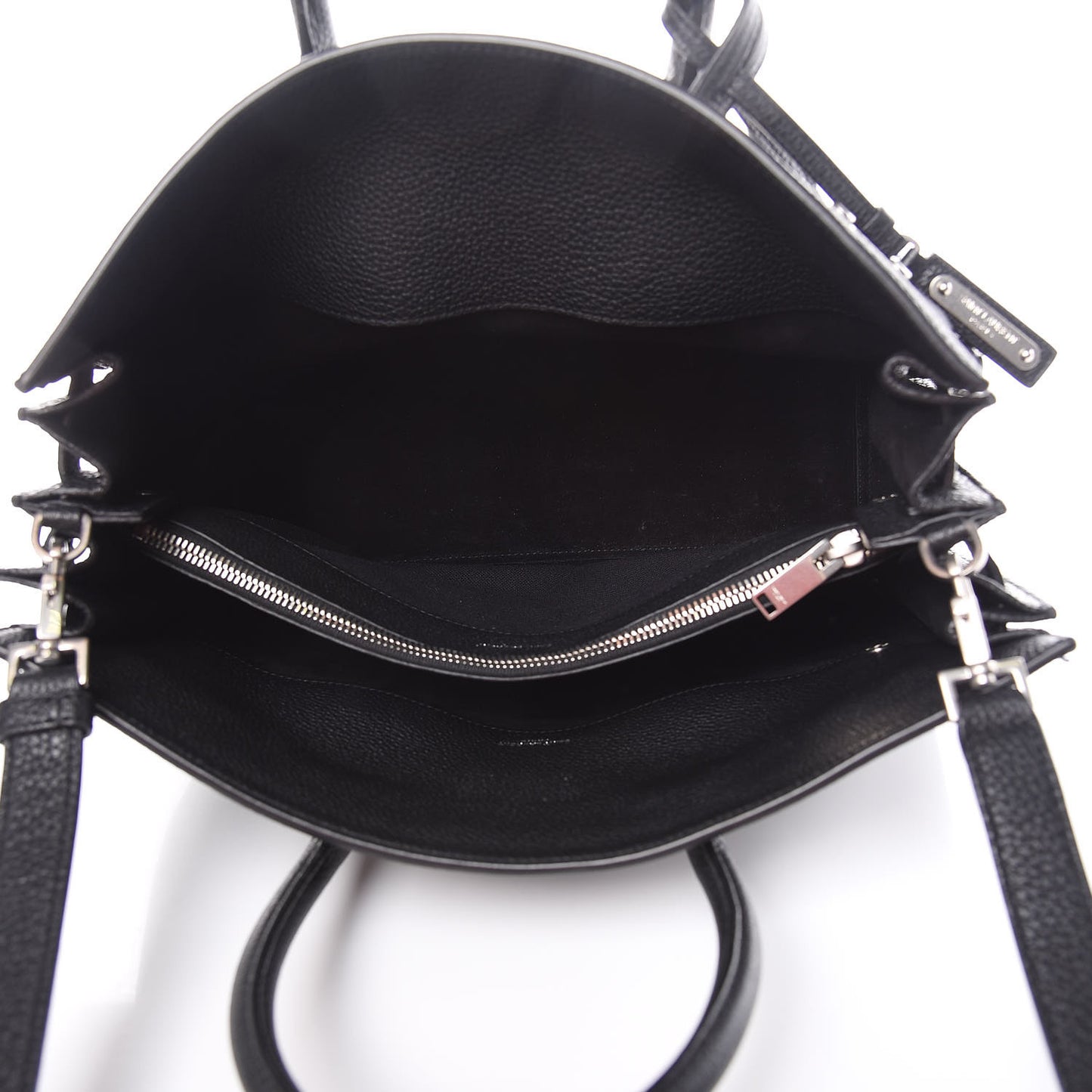 Grained Calfskin Small Supple Sac De Jour Black