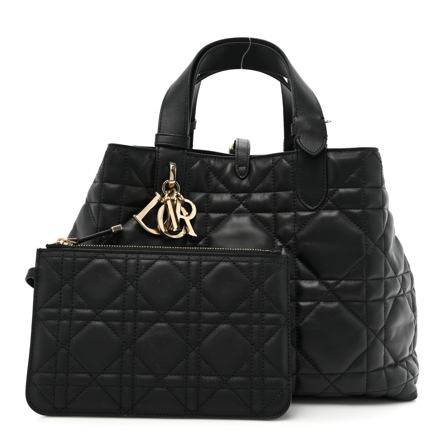 Christian Dior Calfskin Macrocannage Medium Toujours Black 1 of 17