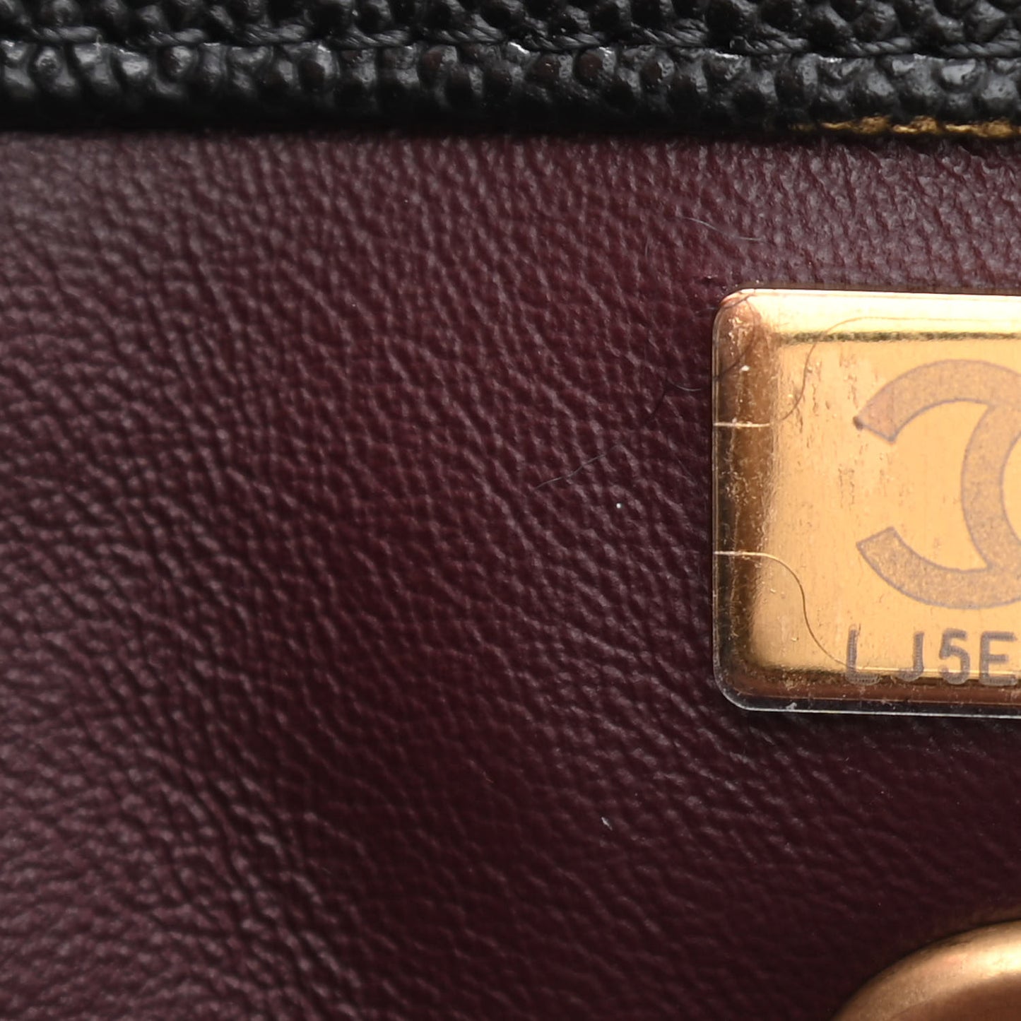 Caviar Quilted Mini Coco Handle Flap Black