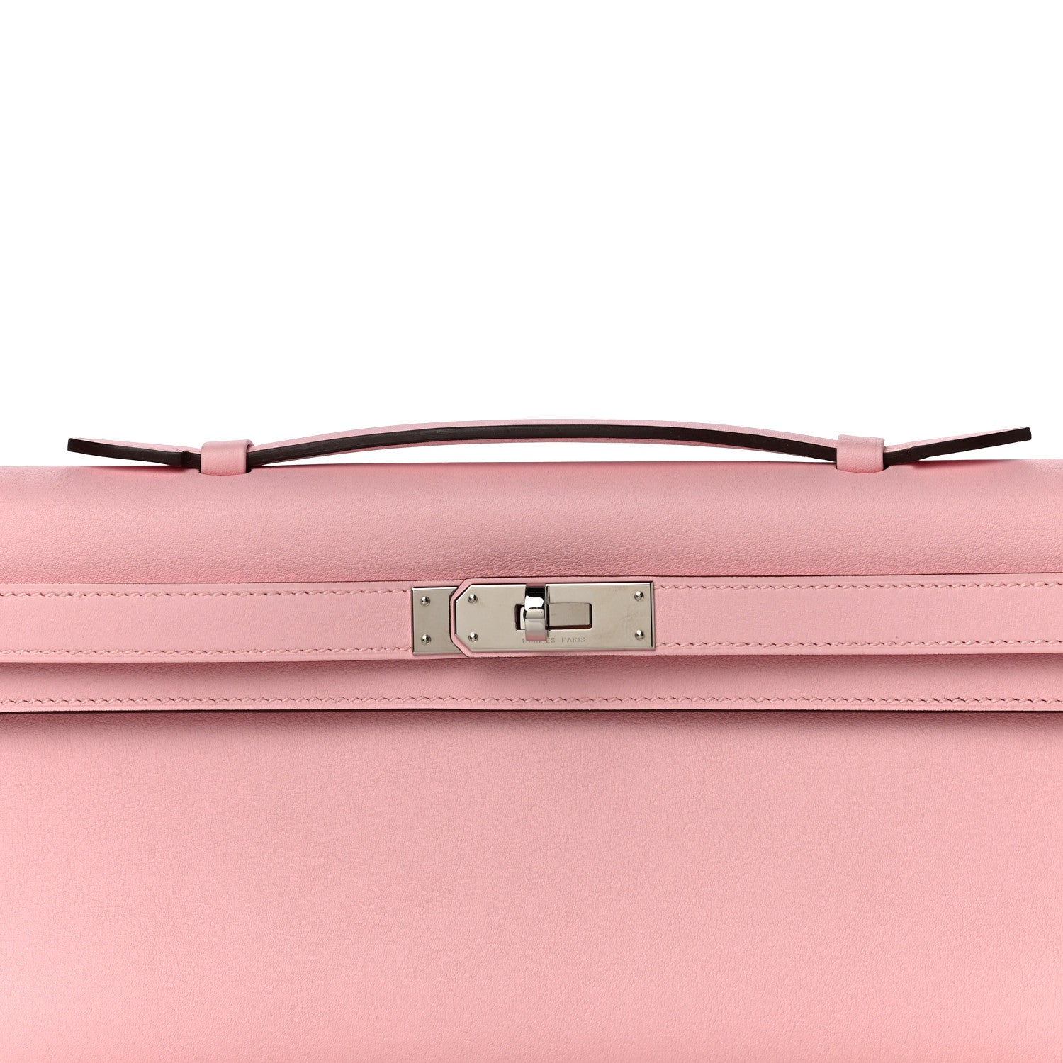 Hermes Swift Kelly Cut Clutch Pochette Rose Sakura 7 of 9