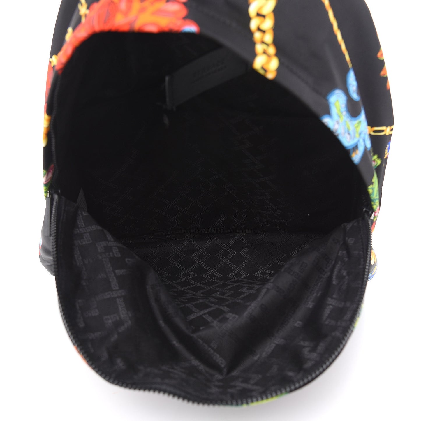 Nylon Marsupio St Catene Medusa Backpack Black Multicolor