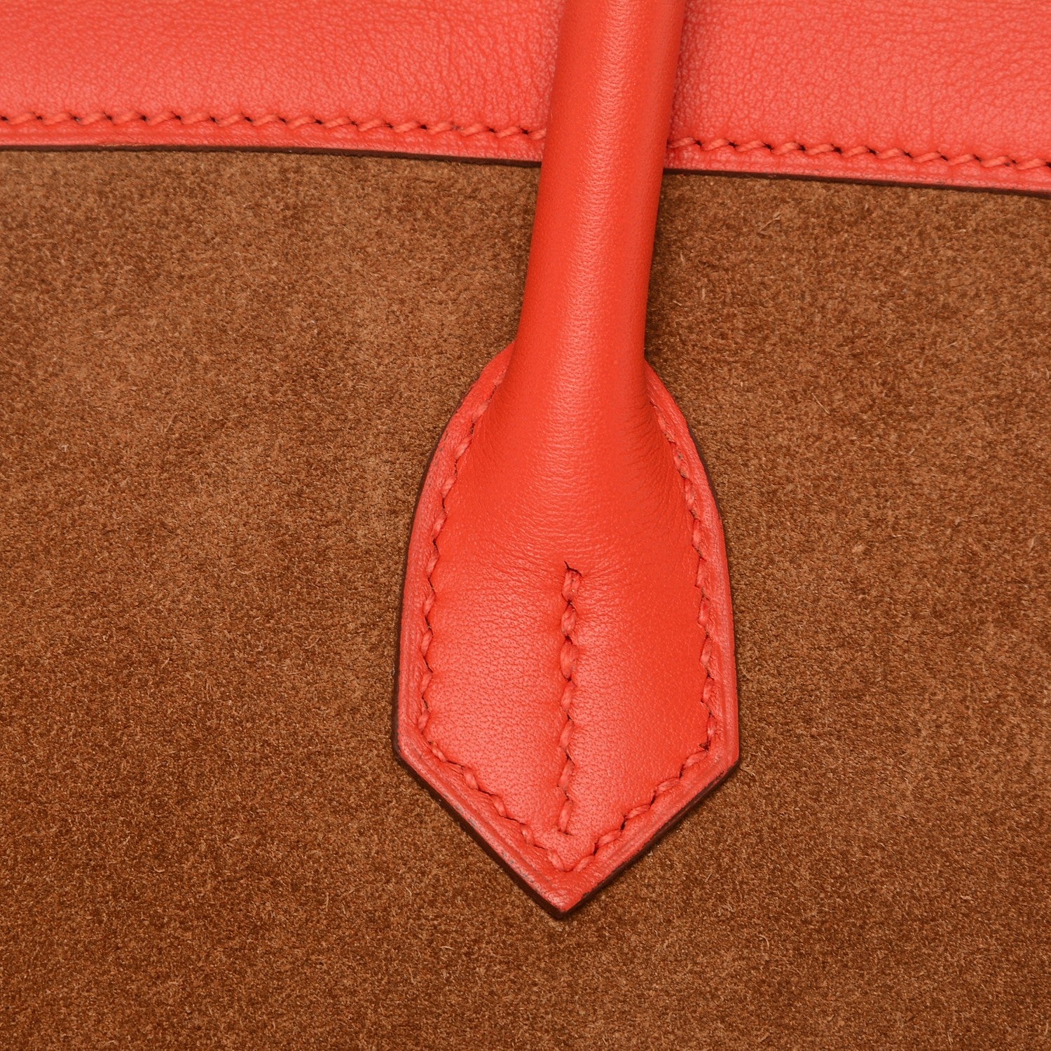 Hermes Veau Doblis Swift Grizzly Birkin 35 Chamois Capucine 8 of 29