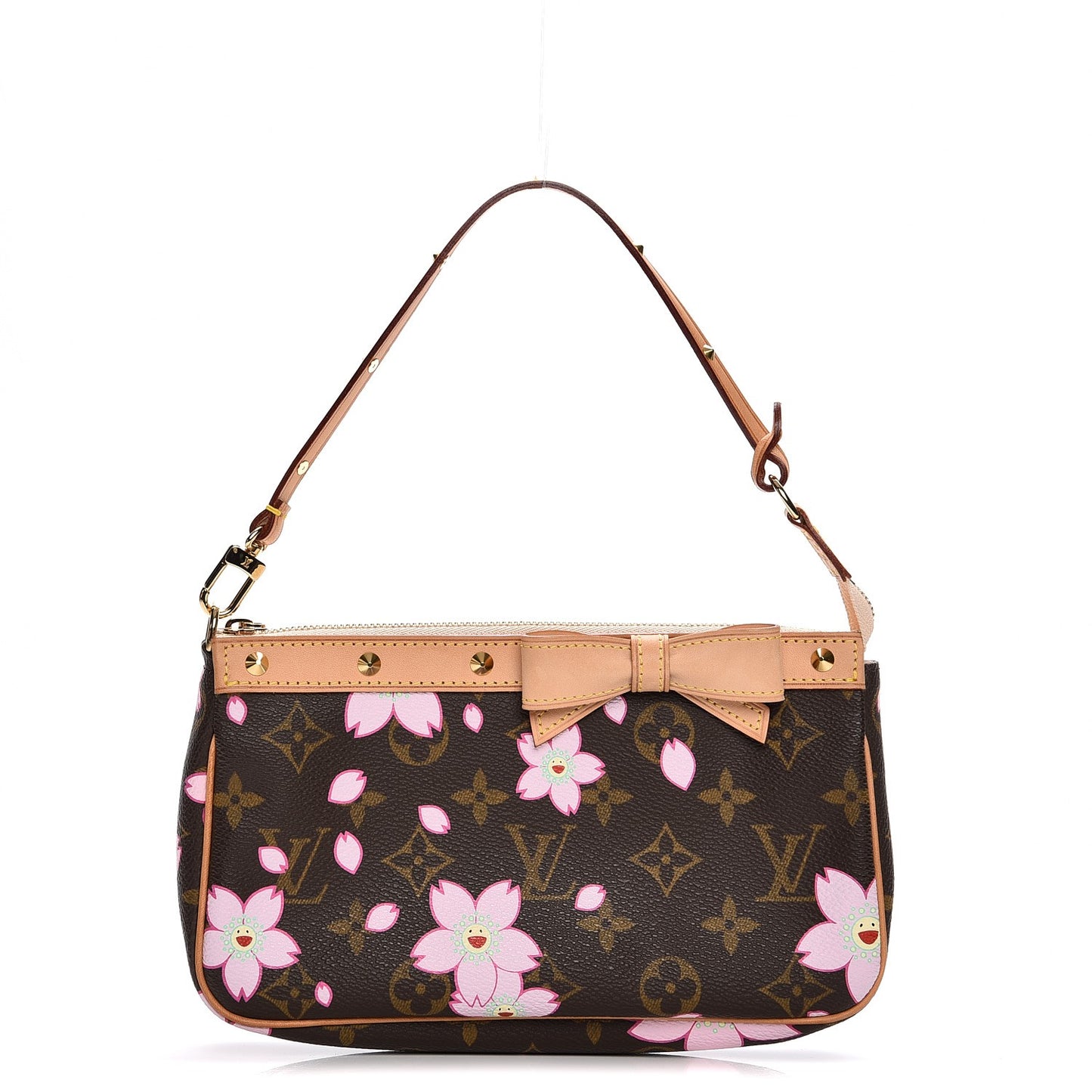 Monogram Cherry Blossom Pochette Accessories Brown