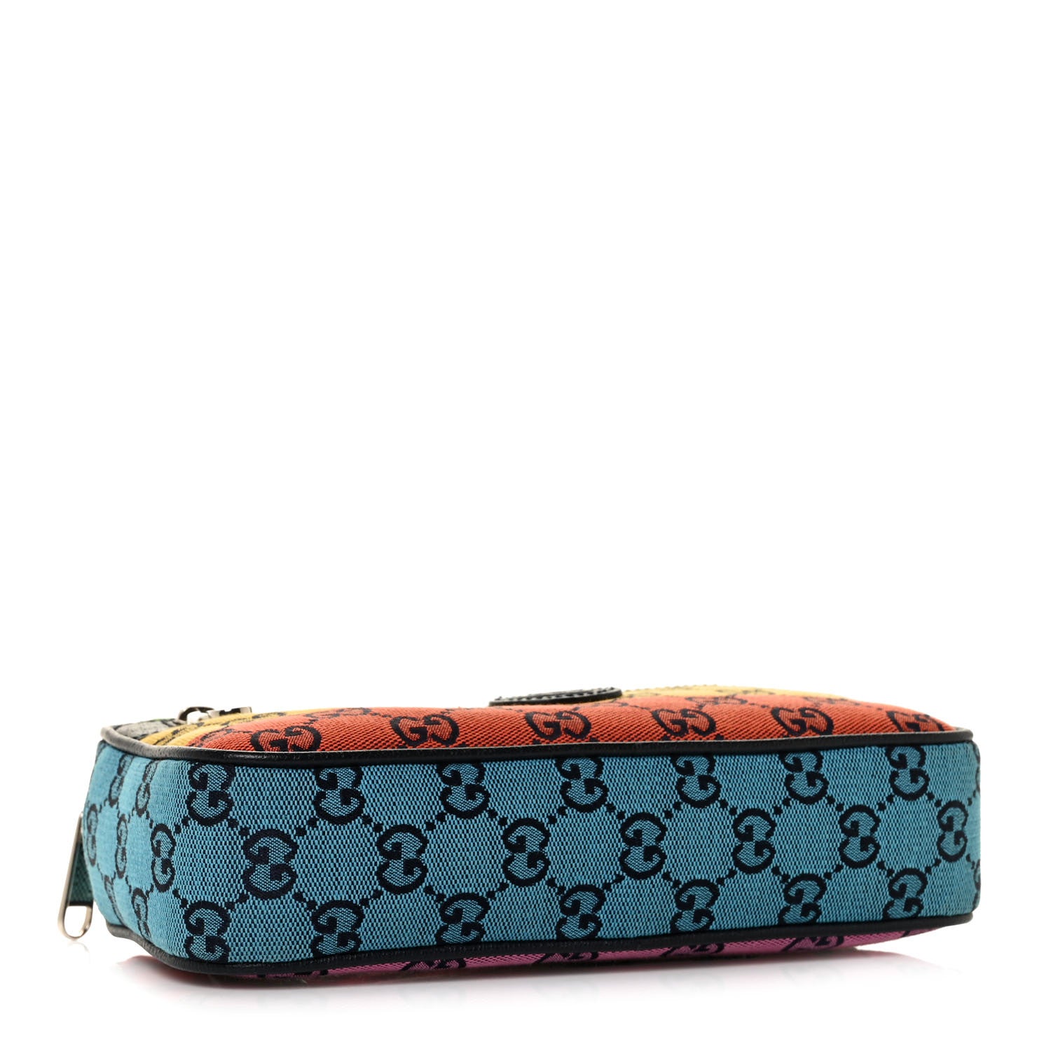 Gucci Monogram Multicolor Retro Interlocking G Belt Bag Blue Rainbow Light Blue 4 of 11