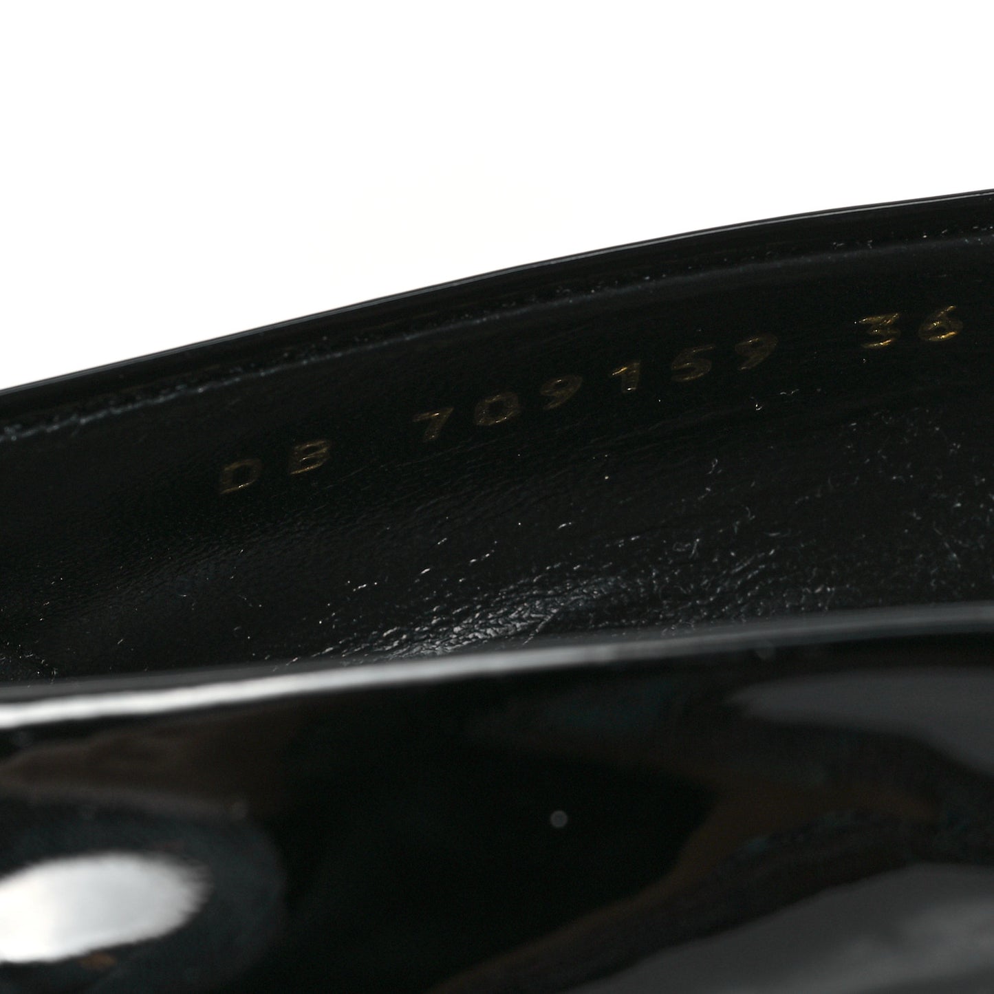 Patent Calfskin Kayla 110 Pumps 36 Black